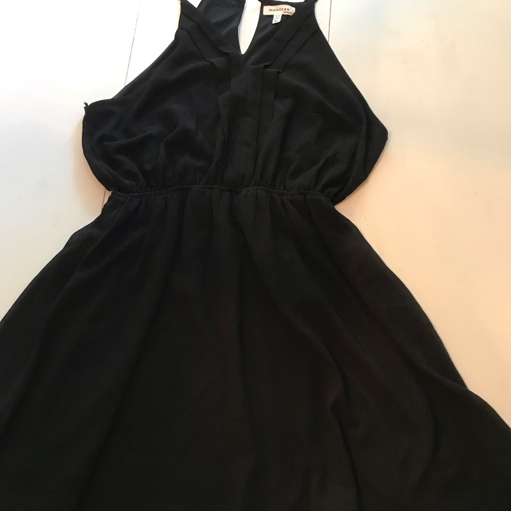 Short Black Monteau Dress